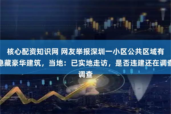 核心配资知识网 网友举报深圳一小区公共区域有隐藏豪华建筑，当地：已实地走访，是否违建还在调查